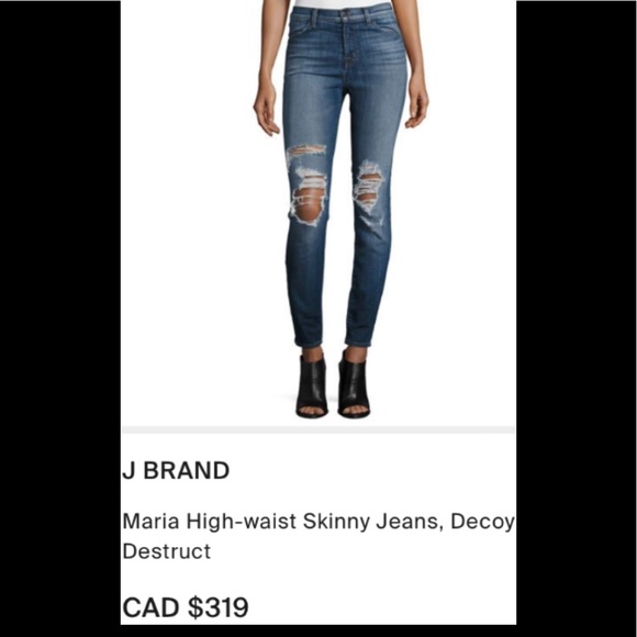 🆕 J BRAND distressed skinny jeans 🆕 - Picture 2 of 14
